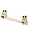 На фото Hi-Therm PP-R double wall plate elbow for mixer